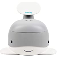 Los mejores  - Orinal de aprendizaje de ballena con respaldo- recipiente y tapa extraíble de Ana Baby (gris)